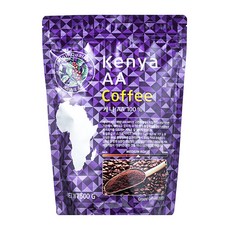 CODELLY Kenya AA咖啡粉, 無研磨咖啡豆, 500g, 1包
