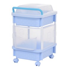 Living Smile 袖珍尿布收納推車 方型 2層, 藍色
