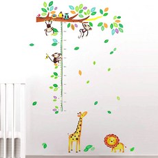 필립로지스틱 몽키프랜즈 키재기 포인트 스티커, 혼합 색상