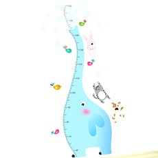 필립로지스틱 워터 코끼리 키재기 포인트 스티커, 혼합 색상