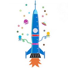 필립로지스틱 로켓 키재기 포인트스티커, 혼합 색상