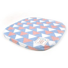 Komorebi SHF涼感坐墊, 藍色雪佛龍