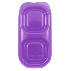 GOODBYN 雙格孩童密封保鮮盒, 紫色