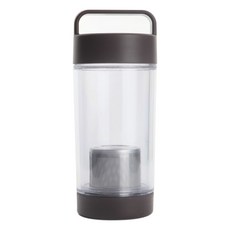 한주코리아 스마트 에코 텀블러, 브라운, 380ml, 1개