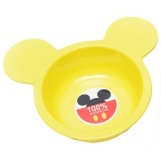 릴팡 신룽멜라민사 미키입체스낵볼, 옐로우, 2개