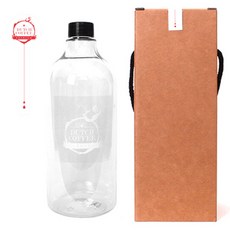 Glassdomae DN1000透明PET瓶包裝 5 1L, 10套