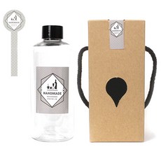 Glassdomae PET透明水瓶 DTB300 300ml+手提包裝盒組, 10套, 300ml, 8號