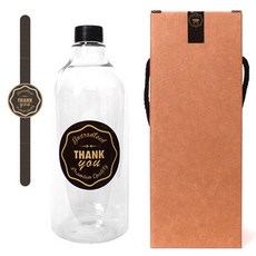 Glassdomae DN1000透明PET瓶包裝 7 1L, 10套