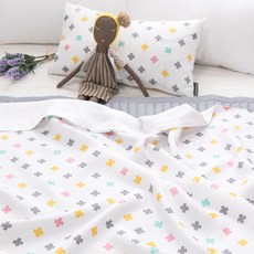 아포아룸 크로스 인견 겹이불, 혼합색상