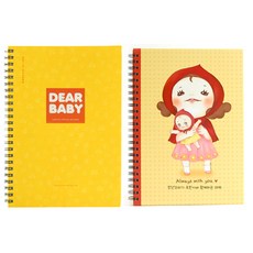 Jmilk 哺乳日記本 黃色+小紅帽育兒日記本, 1組