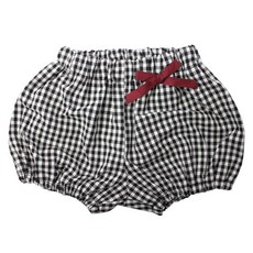 큐트에코 아동용 빈티지 체크 숏 블루머