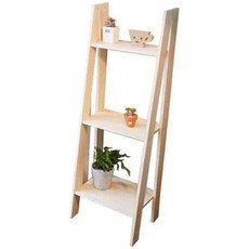 인덱스 사다리 원목 책장 화분대받침대, 무도색