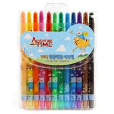 와이비엠 어드벤처타임 색연필, 1개, 12색