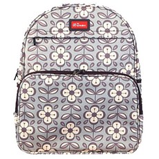 SINBII 印花多功能後背包, 花朵款 天藍色