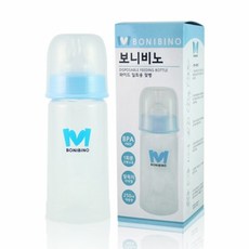 보니비노 일회용 젖병 250ml, 일회용 젖병 전용 꼭지, 블루, 1개