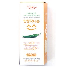 밥생각나는소스 순한매운맛 파우치, 25g, 5개입