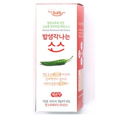 밥생각나는소스 매운맛 파우치, 25g, 5개입
