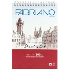 FABRIANO 繪畫藝術 CS03 上彈簧 200g/m2, A3 (297mm x 420mm), 25張, A3