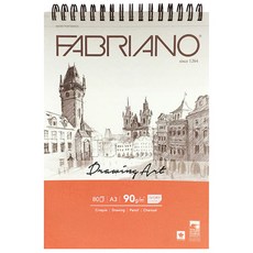 FABRIANO 繪畫藝術 SS03 上彈簧 90g/m2, A3 (297mm x 420mm), 80 張