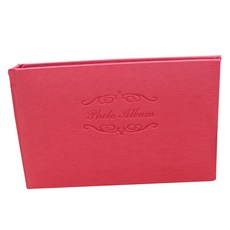 迷你皮革相冊, 紅色的, 1 個, 20張