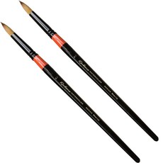 韓國 Rubens 720R 水彩圓頭畫筆, 12號, 4個