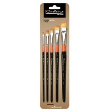 韓國 Rubens 591 人造纖維畫筆 5入組, 1套