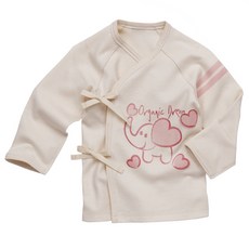 Natura Organic 新生兒大象印花肚衣