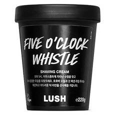러쉬 파이브 오클락 휘슬 쉐이빙크림, 1개, 220g