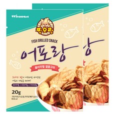찡오랑 어포랑 과자, 20g, 2개, 2개