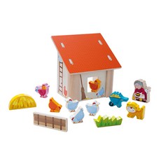 하바 할머니 로라의 닭장 놀이세트, 1세트, 1개