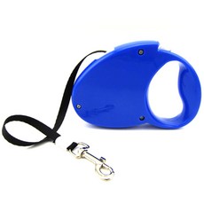 펫츠랜드 심플 애견 자동리드줄, 블루, 1개
