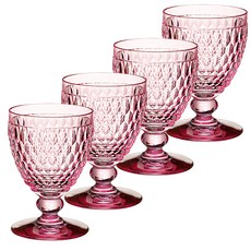 Villeroy&Boch 波士頓高腳杯 大 400ml, 4個, 玫瑰色