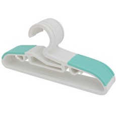 Happy Home 幼兒用防滑衣架, 白色薄荷綠, 70個