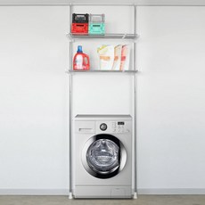 HAPPYHOME 折疊式雙層洗衣機置物架, 1 個