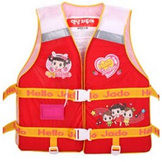 킹카스포츠 안녕자두야 수영보조복 40kg, 레드