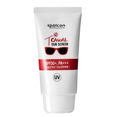 spotcon 休閒日常防曬乳 SPF50+ PA+++, 60ml, 1條