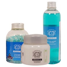 스톤솔트 민감피부 테라피 세트, 킹가 바스솔트 (알로에) + 크리스탈 바스솔트 (패션플라워) + 암염수 샤워젤 (패션플라워), 1세트, 1개