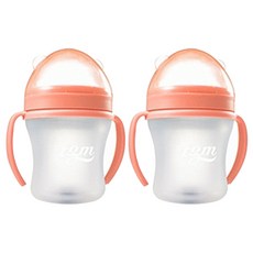 실리앤맘 실리콘 젖병 /노꼭지 180ml, 오렌지, 1개