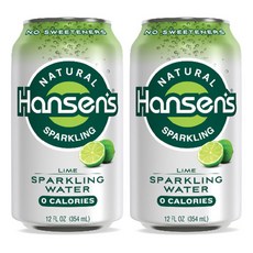 엘릭시아 한샌 스파클링워터 라임, 354ml, 2개