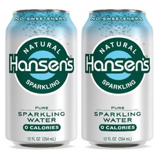 한센스내츄럴 스파클링워터 퓨어, 354ml, 2개