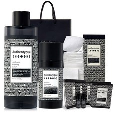 精煉爽膚水+亮白油泡沫潔面乳套組, 1套, 爽膚水 400ml + 油性泡沫潔面乳 100ml + 禮物 4p