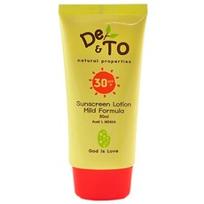 De&To 防曬乳液溫和配方 SPF 30 P+ 80ml, 1條