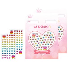 쁘띠팬시 칭찬세트 상 한글상장, 1세트, 2개
