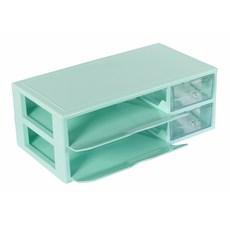 Hara 韓國造幣廠 2 層多用途 A4 收納袋 MB-2DM-2A4, 41.2 x 21.7 x 15.5 厘米, 1 個, 2段