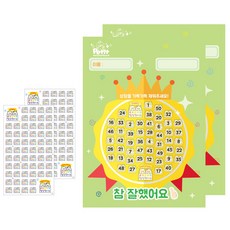 쁘띠팬시 칭찬세트 참잘했어요 쿠룸이2, 2개