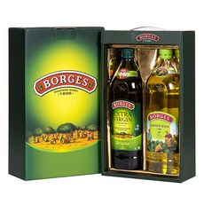 보르게스 6호 오일선물세트, 엑스트라 버진 올리브유 1L + 포도씨유 1L, 1세트