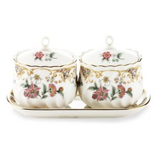 Keito 皇家糖罐套組, 主體*2,蓋子*2,底座*1, 1套