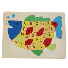 우토 그림분해퍼즐 물고기, 3세 이상, 1개