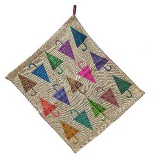 lapezzo廚房掛式擦手毛巾 陽傘, 2個, 米色