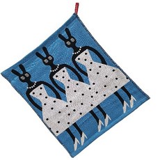 lapezzo 주방 고리 핸드타올 드레스 레빗, 네이비, 1개